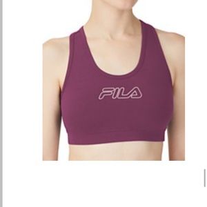 FILA  Plus Size Bloom Logo Pullover Jersey Sports Bra (4x)